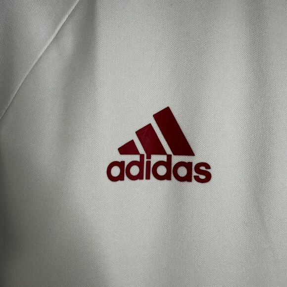 NEW adidas MLS Men's New York Red Bulls Climalite Coaches Polo Golf White XL NEW - Picture 4 of 13